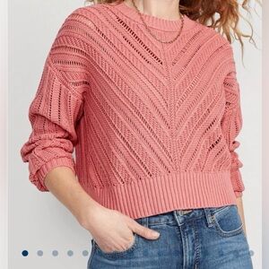Old Navy Women's Coral Knit Sweater